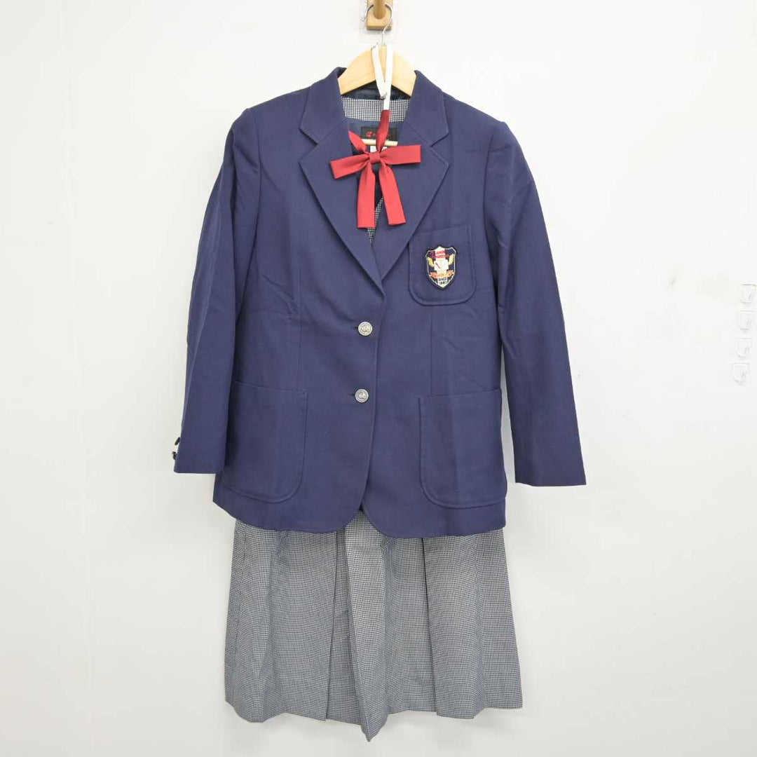 【中古】千葉県 市川市立第七中学校 女子制服 4点 (ブレザー・ベスト・スカート) sf053545