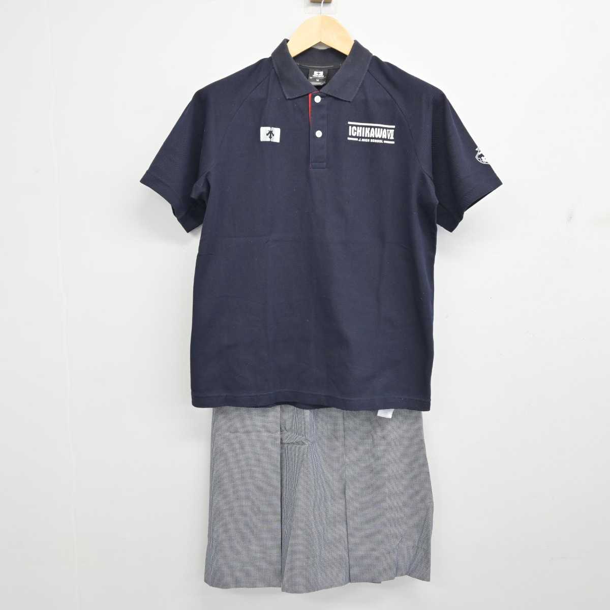 【中古】千葉県 市川市立第七中学校 女子制服 3点 (シャツ・スカート) sf053546