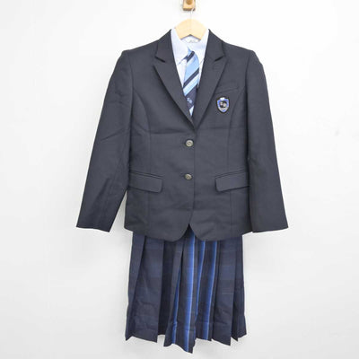 【中古】富山県 富山北部高等学校 女子制服 5点 (ブレザー・シャツ・ニット・スカート) sf053547