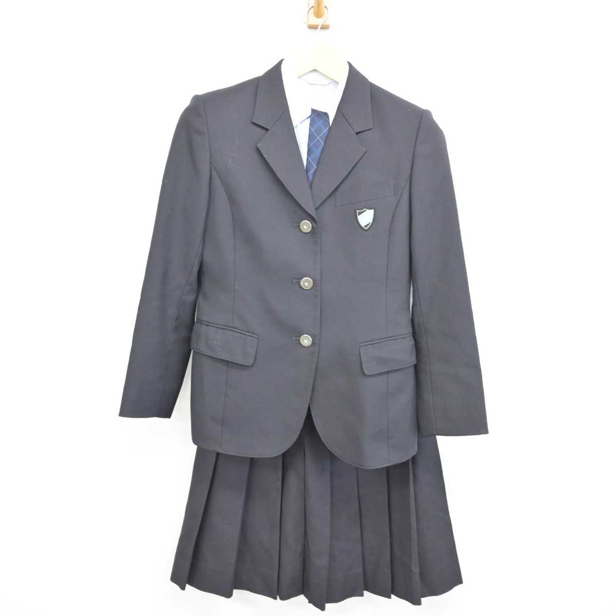 【中古】北海道 札幌清田高等学校 女子制服 4点 (ブレザー・シャツ・スカート) sf053555