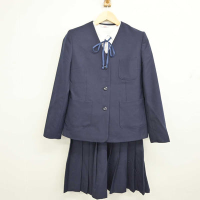 【中古】埼玉県 与野東中学校 女子制服 5点 (ブレザー・シャツ・ベスト・スカート) sf053564