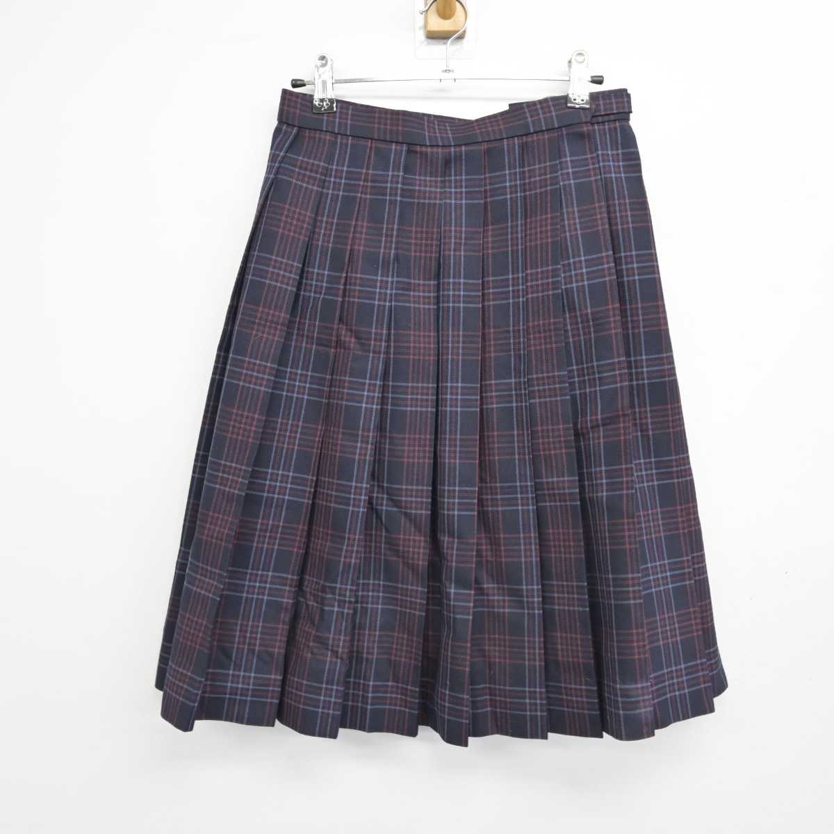 【中古】北海道 北海道旭川西高等学校 女子制服 3点 (シャツ・ニットベスト・スカート) sf053570