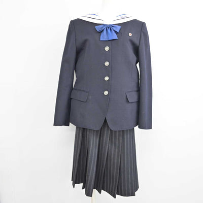 【中古】大阪府 大塚高等学校 女子制服 6点 (ブレザー・セーラー服・ニット・スカート) sf053579