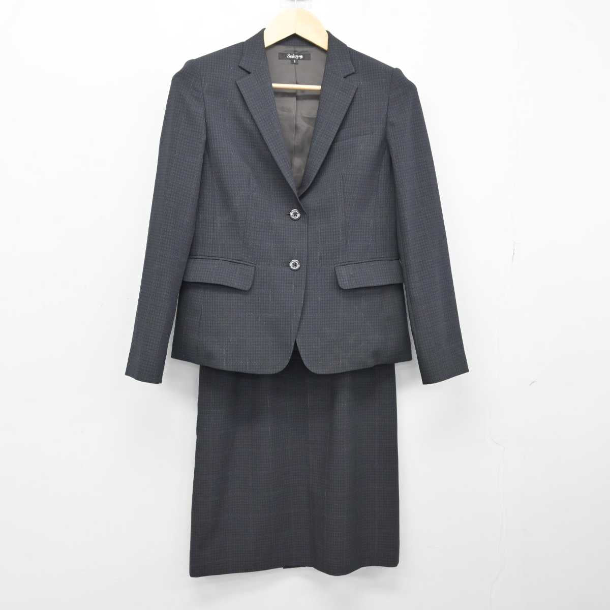 【中古】 事務服 女子制服 3点 (ジャケット・ベスト・スカート) sf053589