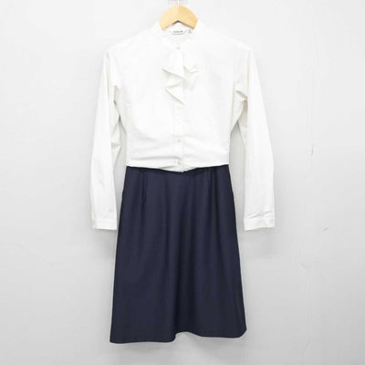 【中古】 事務服 女子制服 2点 (ブラウス・スカート) sf053594