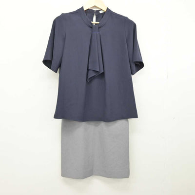 【中古】 事務服 女子制服 2点 (ブラウス・スカート) sf053596