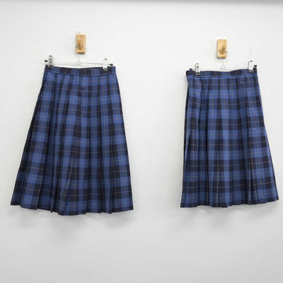 【中古】神奈川県 新田中学校 女子制服 4点 (ブレザー・スカート・スカート) sf053600