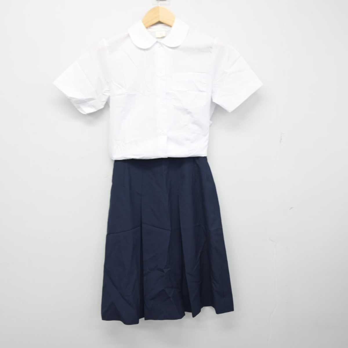 【中古】神奈川県 宮内中学校 女子制服 2点 (シャツ・スカート) sf053628