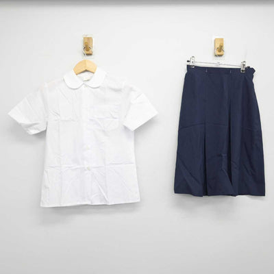 【中古】神奈川県 宮内中学校 女子制服 2点 (シャツ・スカート) sf053628