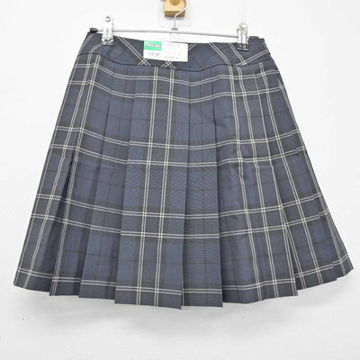 【中古】栃木県 矢板中央高等学校 女子制服 3点 (ニットベスト・シャツ・スカート) sf053630