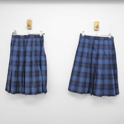 【中古】神奈川県 新田中学校 女子制服 4点 (ブレザー・スカート・スカート) sf053638