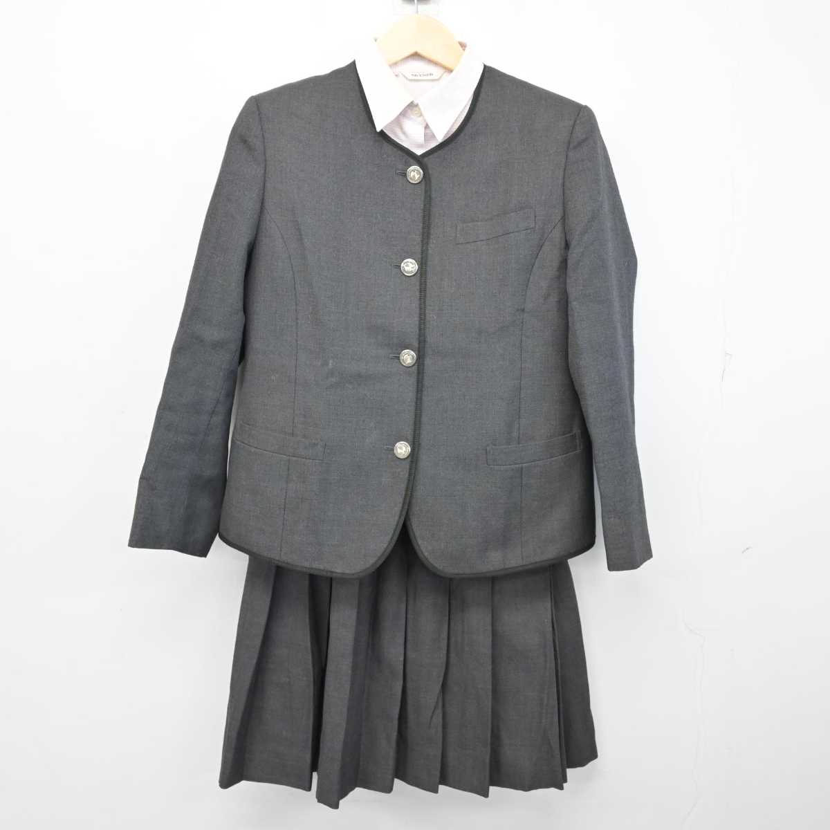 【中古】群馬県 伊勢崎高等学校 女子制服 3点 (ブレザー・シャツ・スカート) sf053639