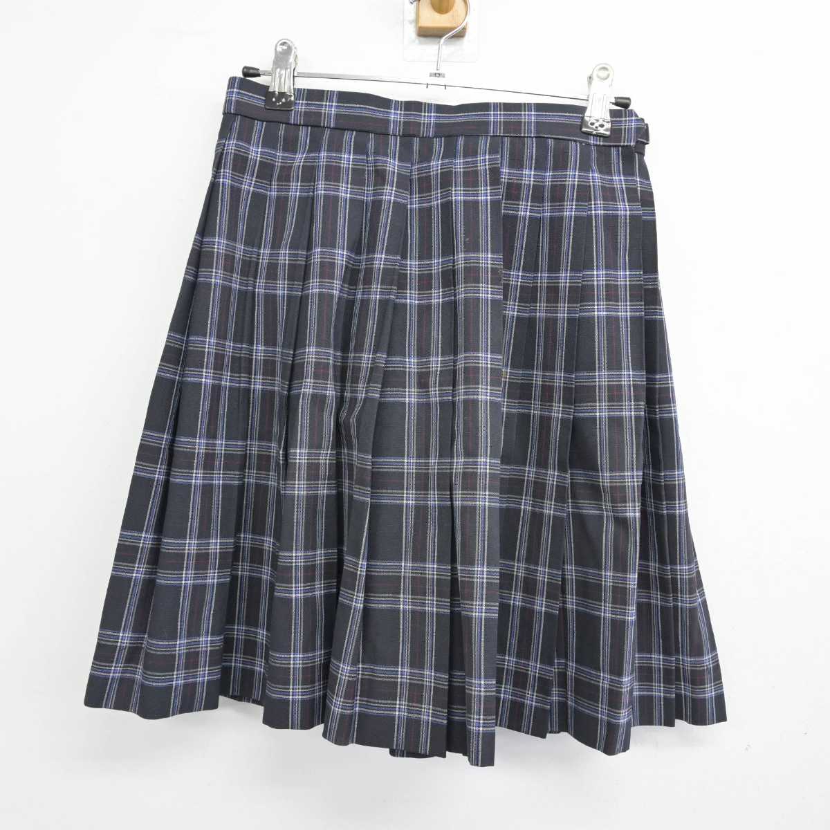 【中古】大阪府 賢明学院中学校・高等学校 女子制服 3点 (ニットベスト・スカート) sf053652