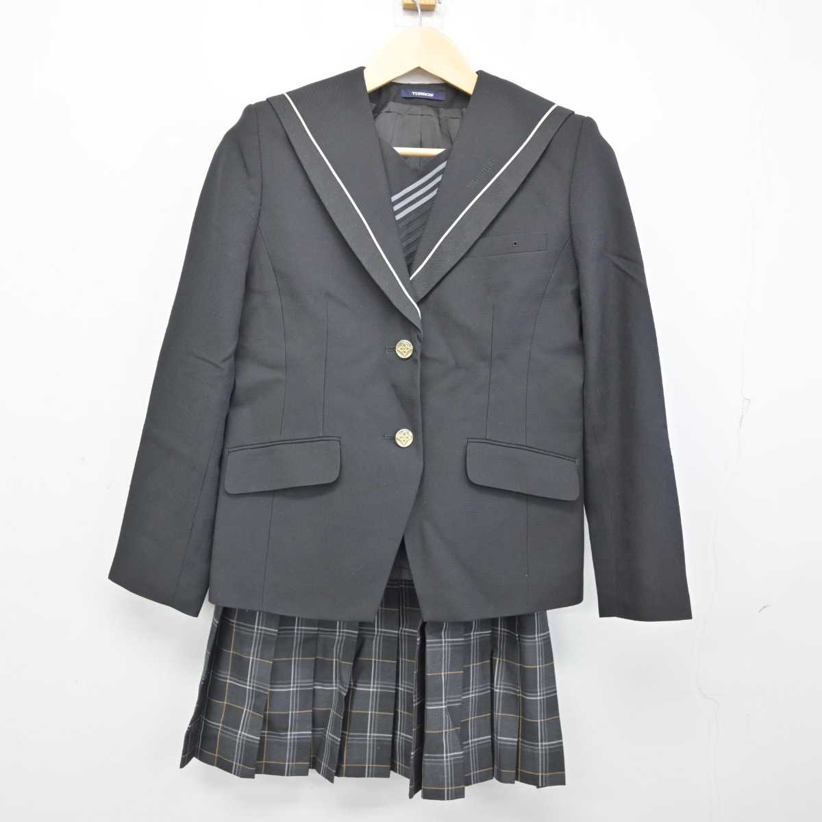 【中古】神奈川県 横浜高等学校 女子制服 5点 (ブレザー・シャツ・スカート) sf053662