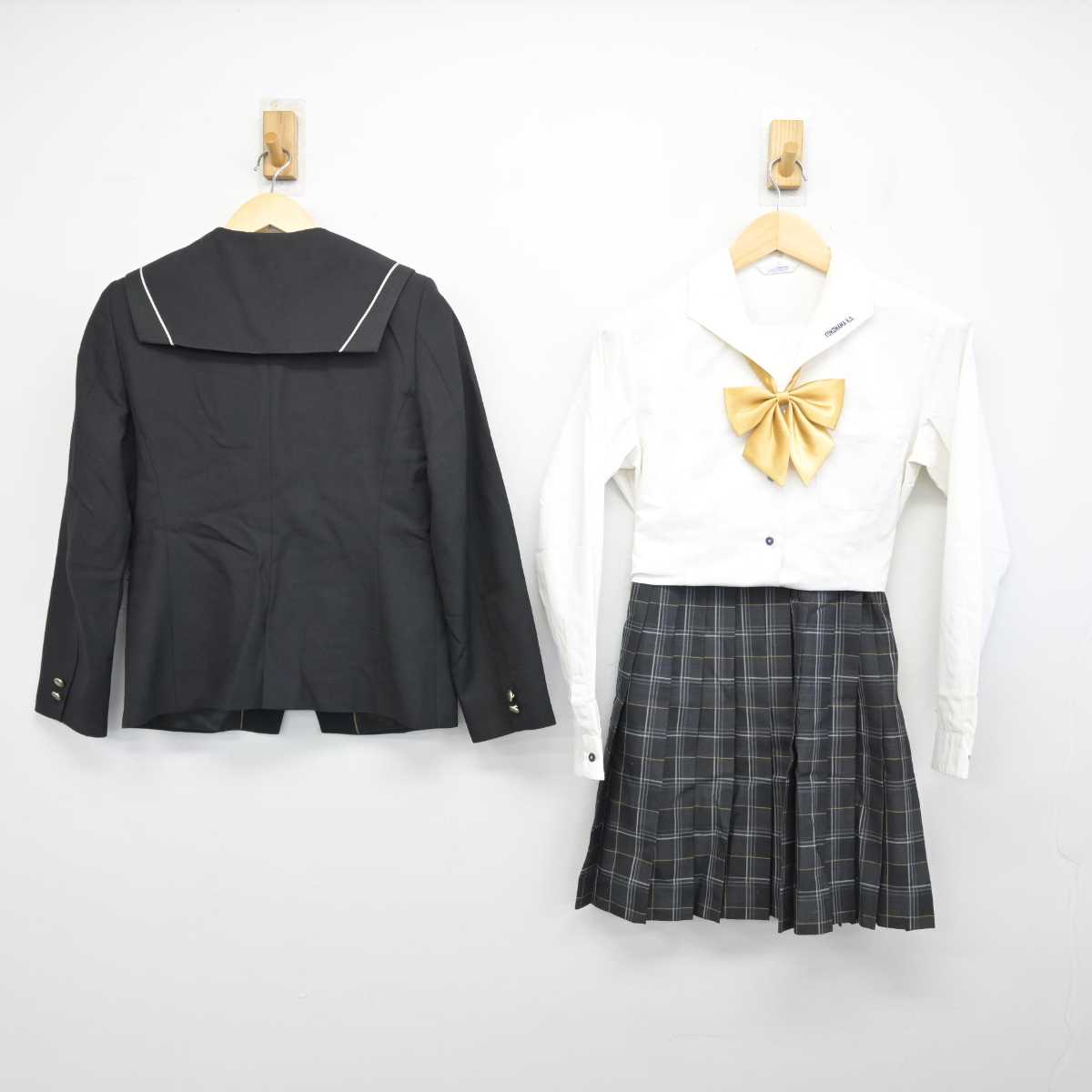 【中古】神奈川県 横浜高等学校 女子制服 5点 (ブレザー・シャツ・スカート) sf053662