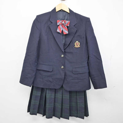 【中古】香川県 尽誠学園高等学校 女子制服 4点 (ブレザー・ベスト・スカート) sf053667