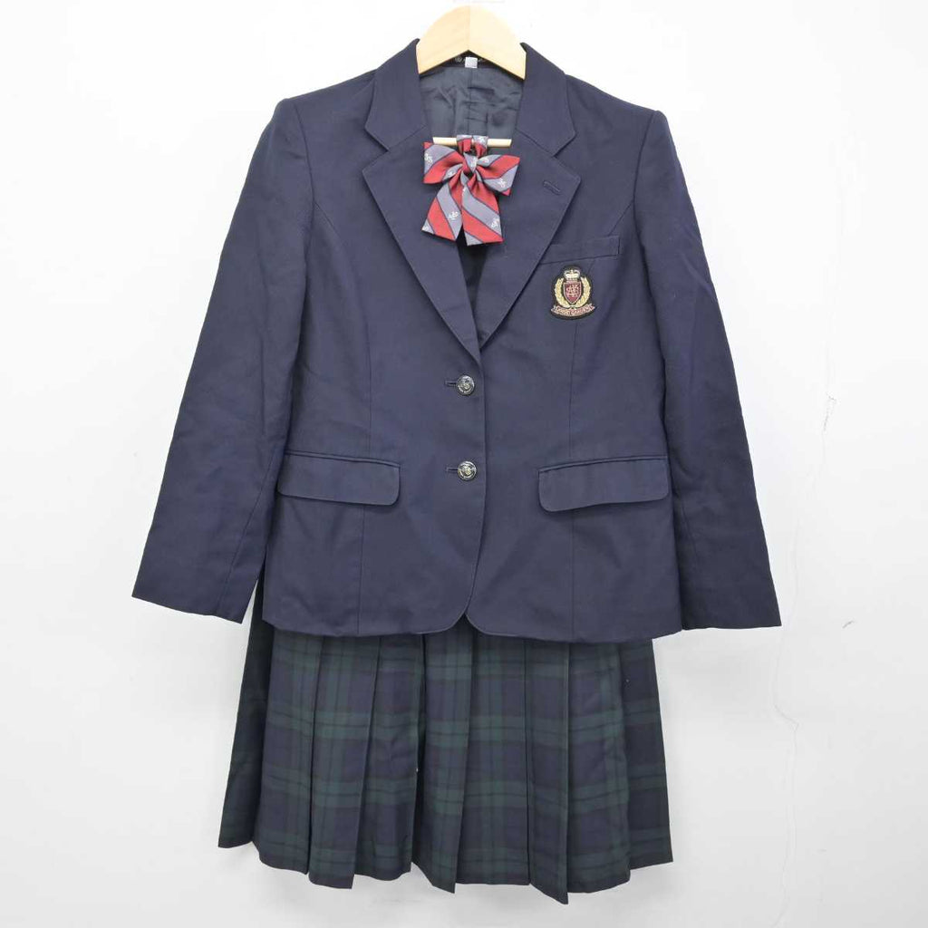 中古】香川県 尽誠学園高等学校 女子制服 4点 (ブレザー・ベスト