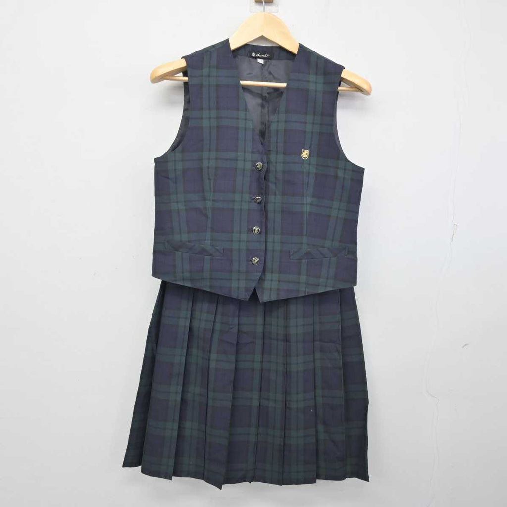 【中古】香川県 尽誠学園高等学校 女子制服 2点 (ベスト・スカート) sf053670 | 中古制服通販パレイド