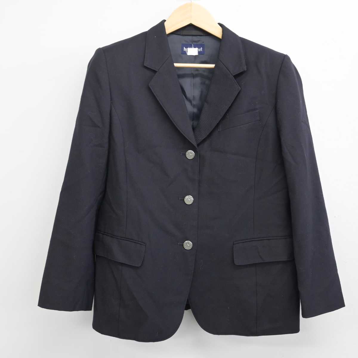 【中古】滋賀県 堅田高等学校 女子制服 3点 (ブレザー・シャツ・スカート) sf053682