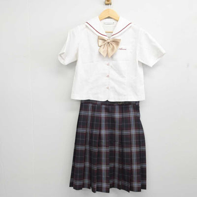 【中古】愛知県 名古屋経済大学付属市邨高等学校 女子制服 3点 (セーラー服・スカート) sf053687