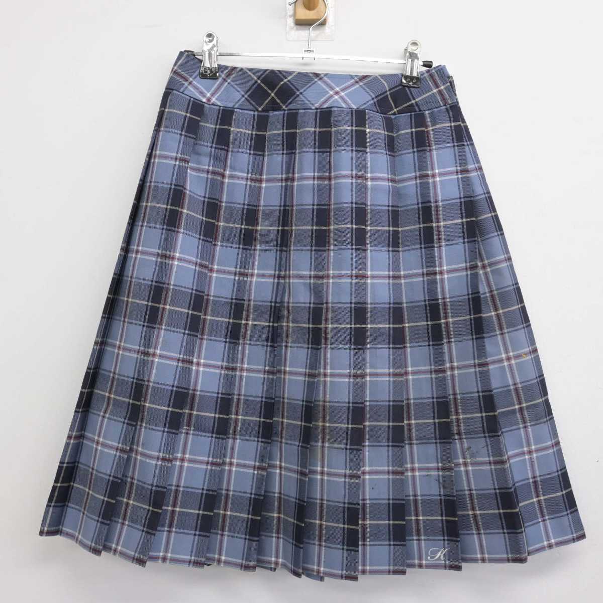 【中古】京都府 亀岡高等学校 女子制服 3点 (ニット・スカート) sf053691