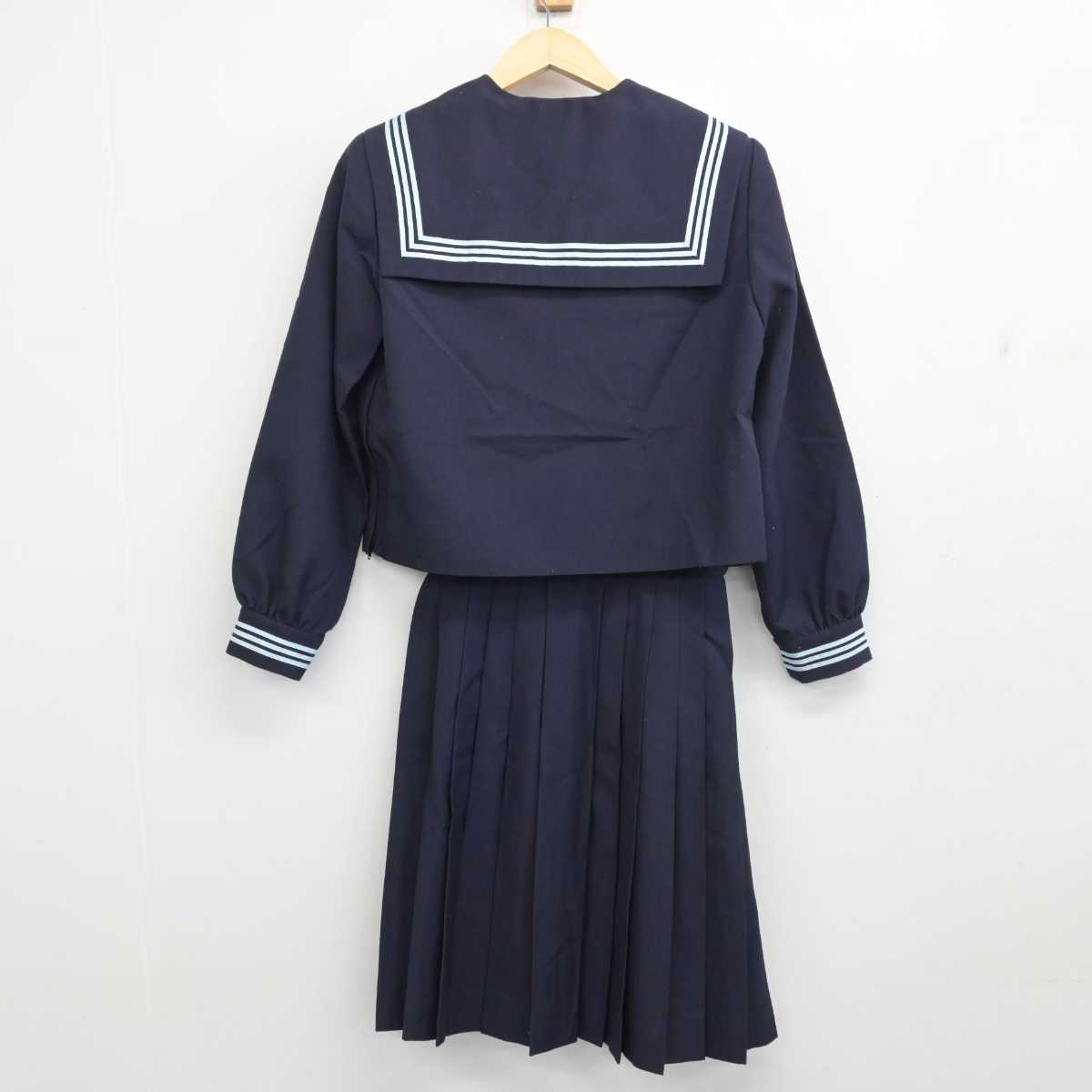 【中古】岩手県 見前南中学校 女子制服 3点 (セーラー服・スカート) sf053694