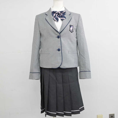 【中古】広島県 進徳女子高等学校 女子制服 4点 (ブレザー・シャツ・スカート) sf053696