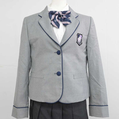 【中古】広島県 進徳女子高等学校 女子制服 4点 (ブレザー・シャツ・スカート) sf053696