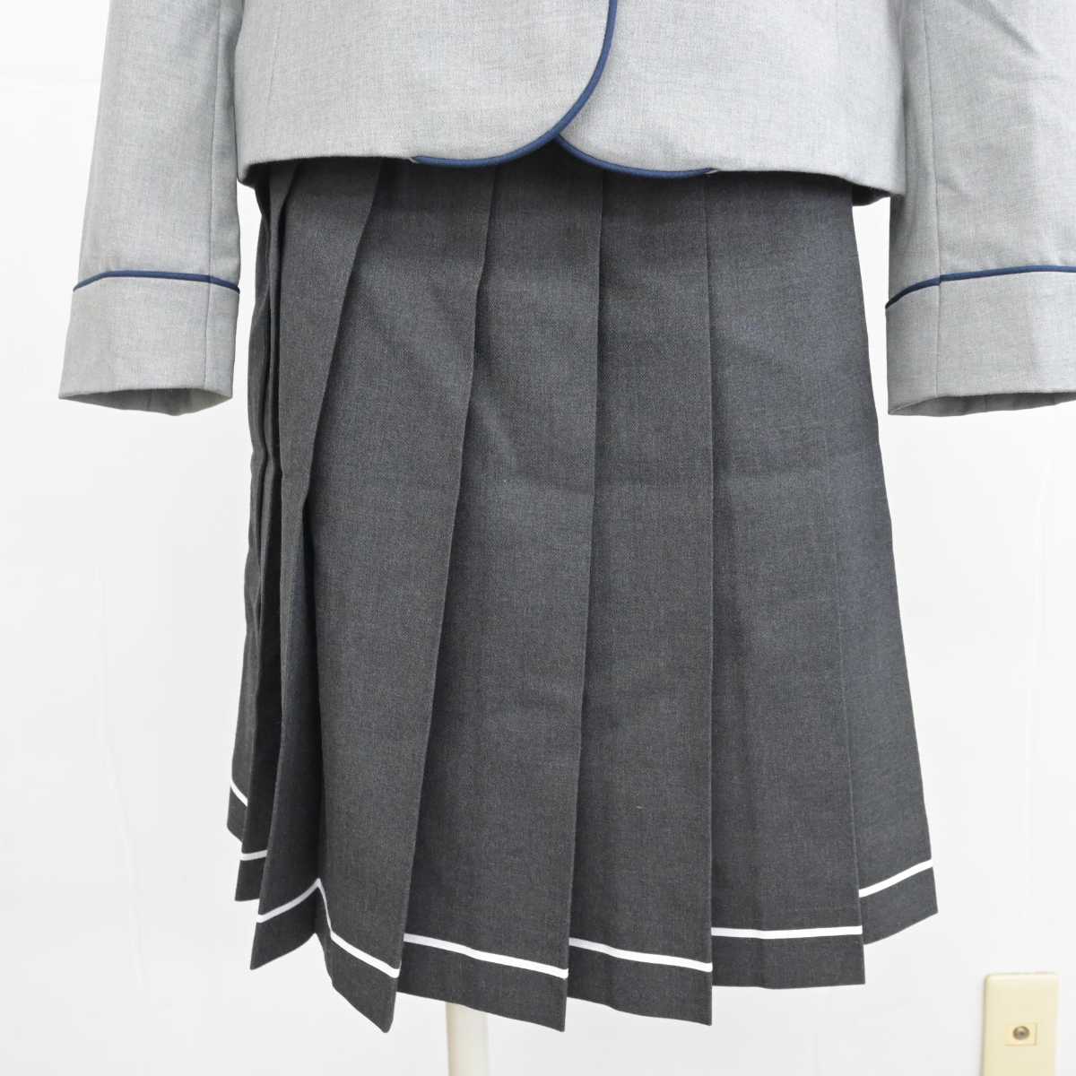 【中古】広島県 進徳女子高等学校 女子制服 4点 (ブレザー・シャツ・スカート) sf053696