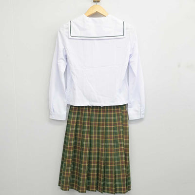 【中古】福井県 福井工業大学附属福井高等学校 女子制服 3点 (シャツ・スカート) sf053702