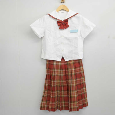 【中古】福井県 福井工業大学附属福井中学校 女子制服 4点 (セーラー服・セーラー服・スカート) sf053705