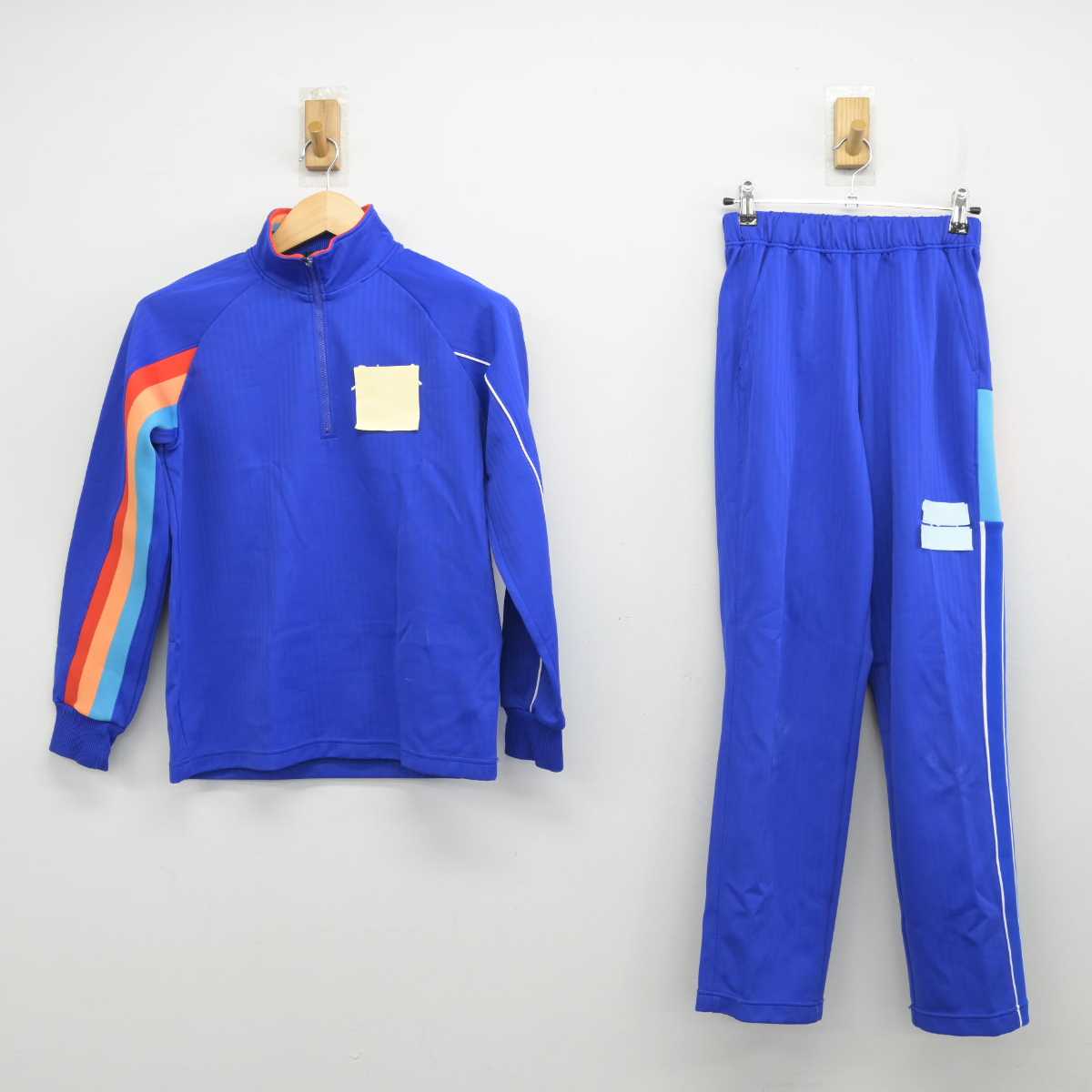 【中古】福井県 福井工業大学附属福井中学校 女子制服 2点 (ジャージ 上・ジャージ 下) sf053706