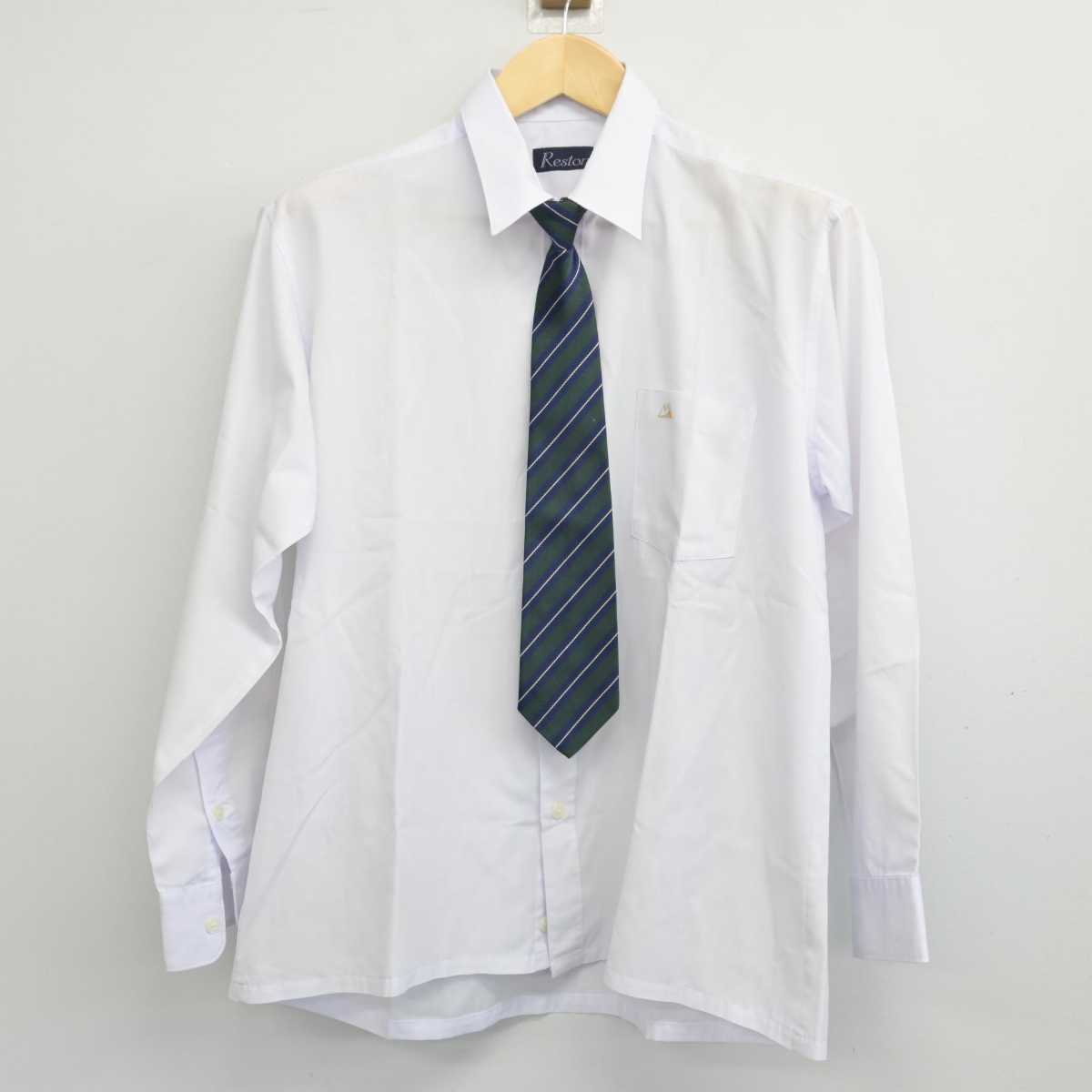 【中古】石川県 小松明峰高等学校 男子制服 5点 (ブレザー・ニット・シャツ・ズボン) sf053712