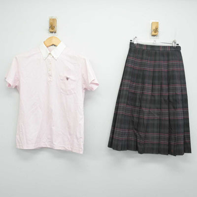 【中古】愛知県 春日井商業高等学校 女子制服 2点 (シャツ・スカート) sf053730