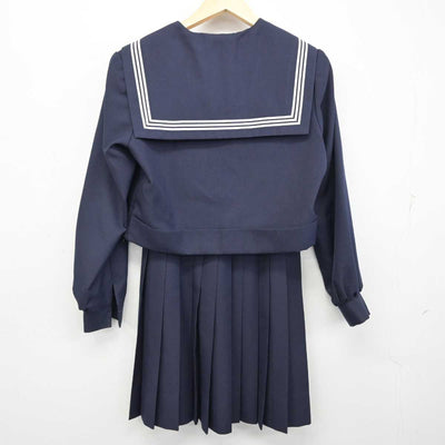 【中古】福岡県 椎田中学校 女子制服 3点 (セーラー服・スカート・スカート) sf053746