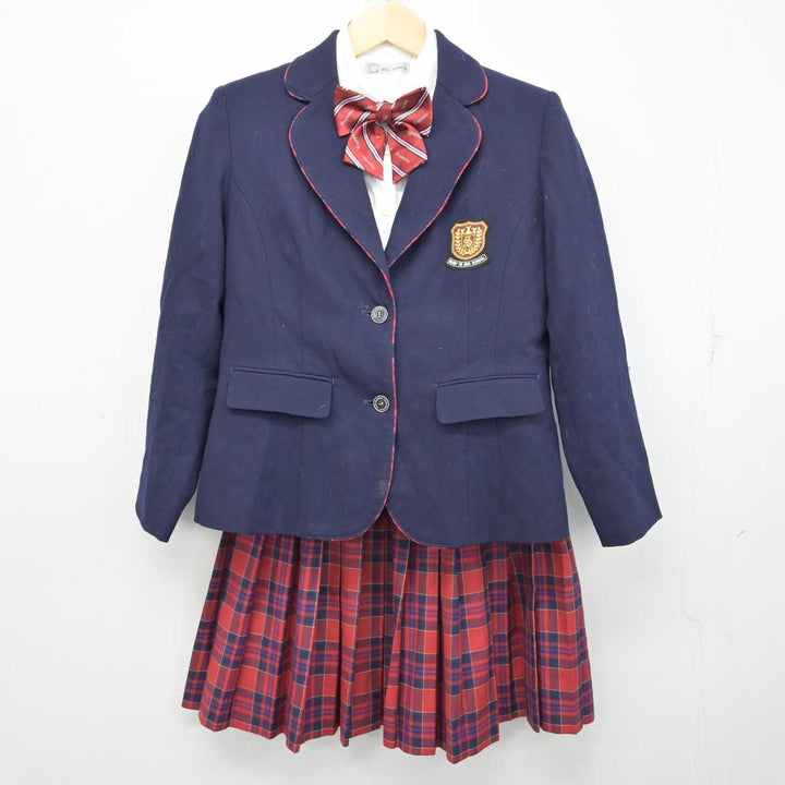 【中古】広島県 山陽女学園中等部 女子制服 4点 (ブレザー・シャツ・スカート) sf053751