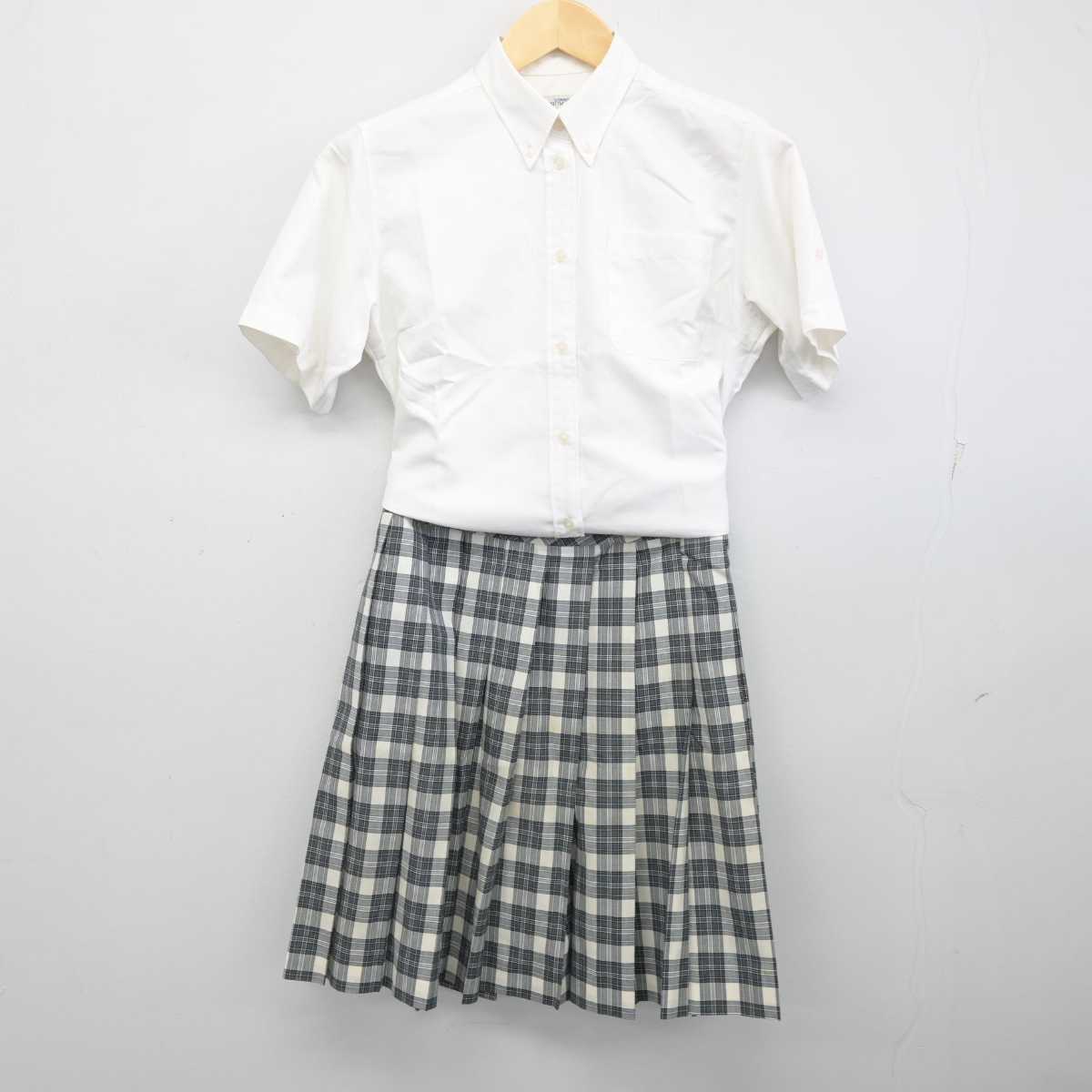 【中古】東京都 日本大学豊山女子高等学校 女子制服 3点 (シャツ・ニットベスト・スカート) sf053771