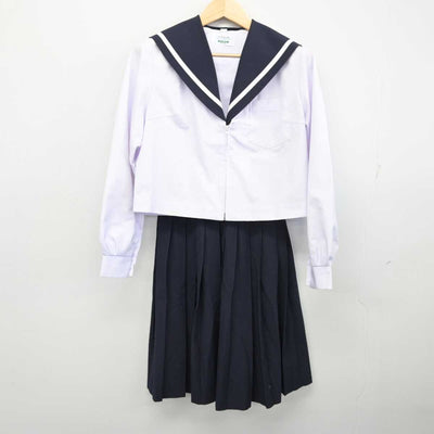 【中古】岐阜県 川島中学校 女子制服 2点 (セーラー服・スカート) sf053777