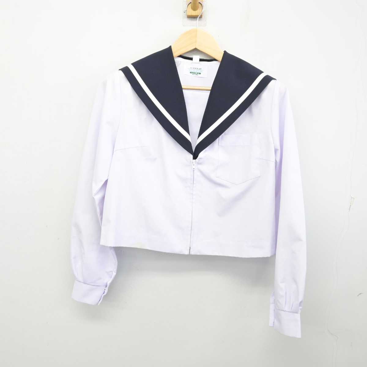 【中古】岐阜県 川島中学校 女子制服 2点 (セーラー服・スカート) sf053777