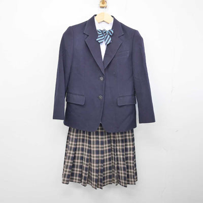 【中古】千葉県 木更津第二中学校 女子制服 4点 (ブレザー・シャツ・スカート) sf053779