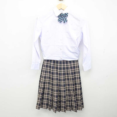 【中古】千葉県 木更津第二中学校 女子制服 4点 (ブレザー・シャツ・スカート) sf053779