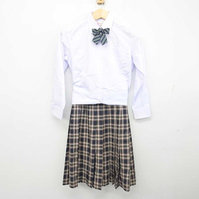 【中古】千葉県 木更津第二中学校 女子制服 4点 (ブレザー・シャツ・スカート) sf053780