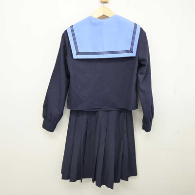 【中古】大阪府 福泉南中学校 女子制服 3点 (セーラー服・スカート) sf053788