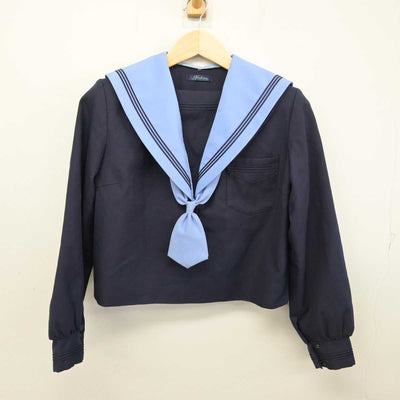 【中古】大阪府 福泉南中学校 女子制服 3点 (セーラー服・スカート) sf053788