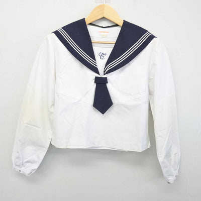 【中古】宮城県 富沢中学校 女子制服 3点 (セーラー服・スカート) sf053797