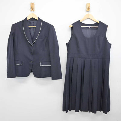 【中古】熊本県 尚絅高等学校 女子制服 2点 (ブレザー・ジャンパースカート) sf053800