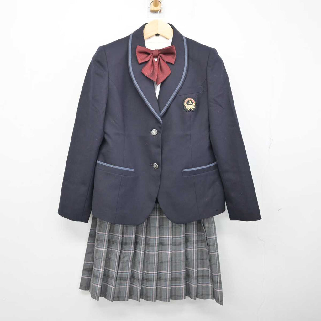 中古】秋田県 敬愛学園 国学館高等学校 女子制服 5点 (ブレザー・シャツ・スカート) sf053807 | 中古制服通販パレイド