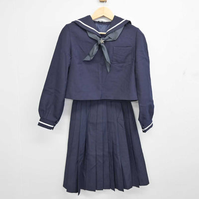 【中古】北海道 北星学園女子中学高等学校 女子制服 4点 (セーラー服・スカート) sf053832