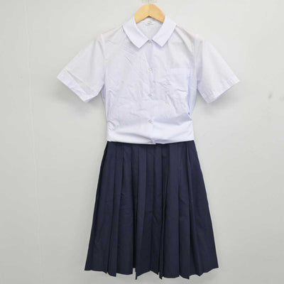 【中古】埼玉県 北本中学校 女子制服 2点 (シャツ・スカート) sf053834