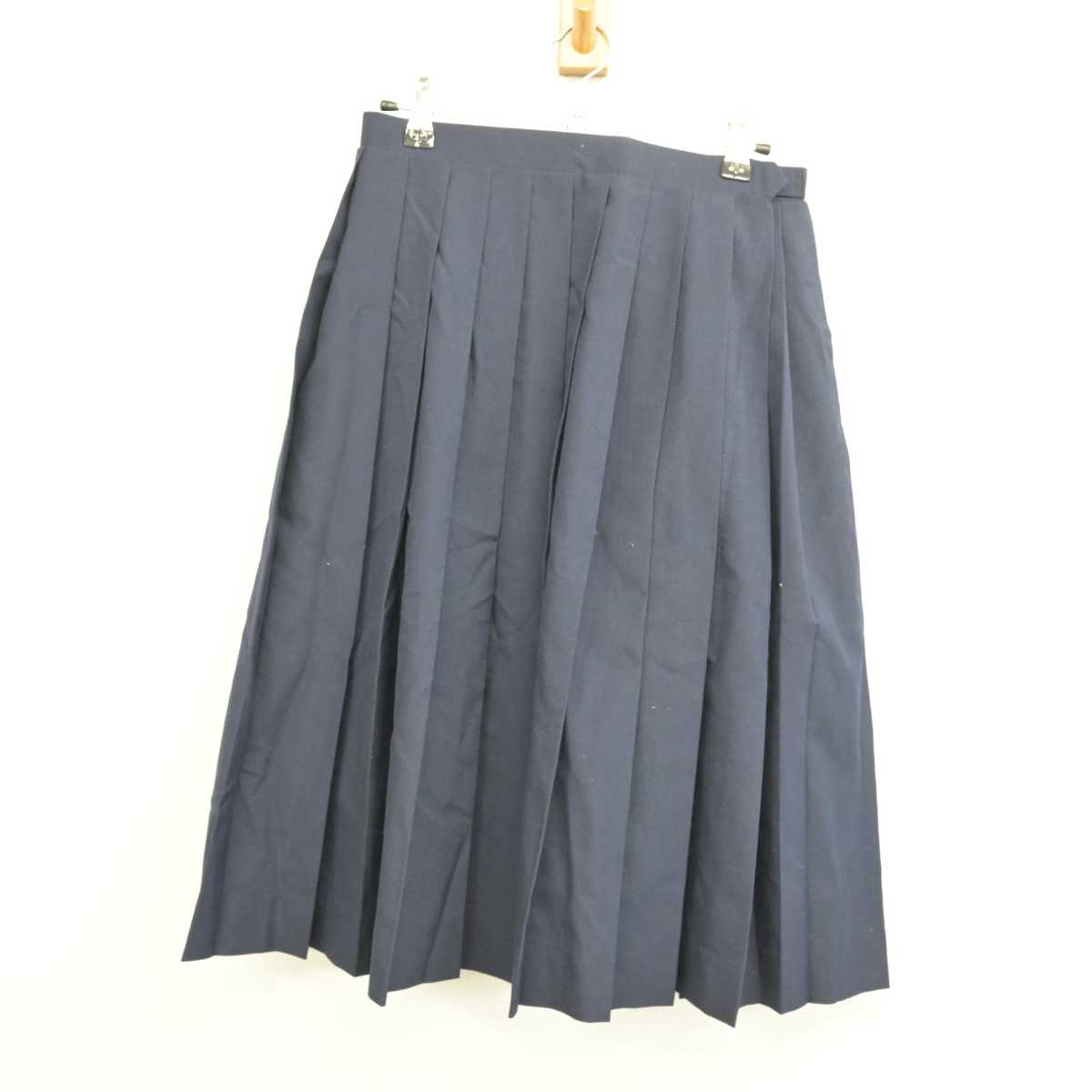 【中古】埼玉県 北本中学校 女子制服 2点 (シャツ・スカート) sf053834